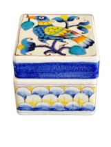 Vintage Romano Innocenti Hand Painted Italian Pottery Lidded Box - $98.01