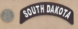 SOUTH DAKOTA ROCKER STYLE IRON-ON / SEW-ON EMBROIDERED SHOULDER PATCH 4&quot;... - £3.82 GBP