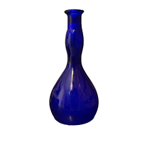 Vintage Cobalt Blue Barber Bottle Glass 7.75&quot; Tall Antique - £46.65 GBP