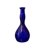 Vintage Cobalt Blue Barber Bottle Glass 7.75&quot; Tall Antique - £46.43 GBP