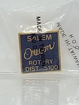 Rotary Club Pin Salem Oregon Dist. 5100 Club Member New and Sealed Blue - £3.88 GBP