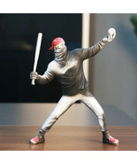 Baseball Bat Thrower Banksy Statue Collection Sculpture Modern Street Art - $33.50