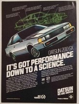 1983 Print Ad The Datsun 200-SX 2-Door Performance Car - £9.08 GBP