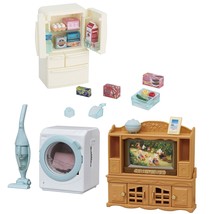 3 Sylvanian Families Sets - TV, Refrigerator and Washing Machine Sets - £27.37 GBP