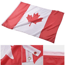 4x6 Ft Canada Flag Polyester Fabric Fade Resistance Vivid Color Outdoor ... - £28.11 GBP
