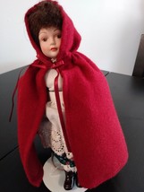 AVON Fairy Tale Little Red Riding Hood Porcelain Doll Collection w/Box 1985 Crea - £11.25 GBP