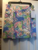 NWT G LIFESTYLE PETRA PAISLEY PERIWINKLE GOLF TENNIS SKORT - S M L XL image 3