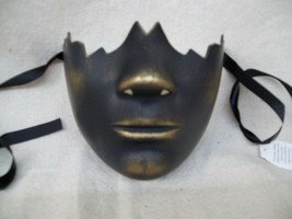 Black Gold Broken Bottom Half Face Costume Mask Muzzle Restraint Part Ro... - $281.78 MXN