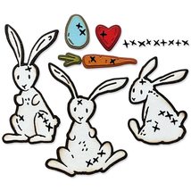 Sizzix Thinlits Die Set 15PK Bunny Stitch by Tim Holtz, 666293, Multi-Colour - £13.56 GBP