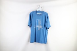 Reebok Mens Medium Distressed Retro Detroit Lions Football Short Sleeve T-Shirt - £19.74 GBP