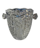 Vintage American Brilliant Cut Glass Ice Bucket / Handled Bowl – Hobstar... - €51,68 EUR