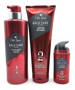 Old Spice Bald Care System 1,2,3 Cleanse Shampoo-Shave-Moisturize Protect SPF 25 - £31.58 GBP
