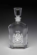 Nally Irish Coat of Arms Whiskey Decanter (Sand Etched) - £37.83 GBP