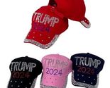 &quot;Trump 2024&quot; Bling Hat Womens Ladies Girls Many Colors New! - £13.27 GBP