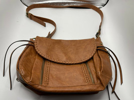 Steve Madden Brown Faux Leather  Hobo Crossbody Shoulder Bag - £19.78 GBP
