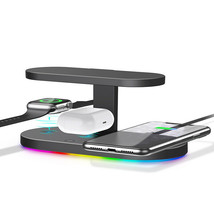 UV Sterilizer &amp; Fast 3 in 1 Wireless Charging Station for Apple,Samsung+ Adapter - £117.94 GBP