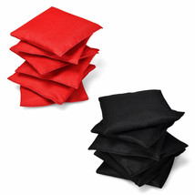 12 PCS Weather Resistant Cornhole Bags Black and Red Beanbag Toss Game S... - $42.99