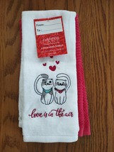 Harper Lane Love Is In The Air 2 Pack Hand Towels - £14.97 GBP