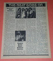 Manowar Creem Magazine Clipping Article Vintage 1982 - $20.52 CAD