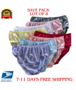 Bikini Underwear Smooth XL 38&quot;x44&quot; 8PCS Nylon Light Soft Woman Granny Mi... - £46.68 GBP