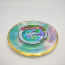 ALTKEYUI Cake plates Multi-Purpose Multicolor Paper Dessert Plates (10-C... - $10.99