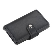 New Anti-magnetic Card Holders Smart Wallets Men PU Leather Purse Vintage Short  - £21.69 GBP