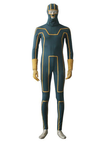 Customize Kick-Ass Kick Ass Jumpsuit Cosplay Costume Men Carnival Superhero Suit - $95.00