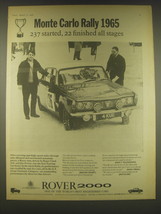 1965 Rover 2000 Ad - Monte Carlo Rally 1965 237 started, 22 finished all stages - £14.56 GBP
