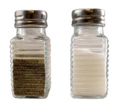 Salt and Pepper Shaker Set (Clear Glass) Classic Design Premium Quality ... - $7.71