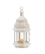 WHITE MOROCCAN STYLE LANTERN - $36.69 CAD
