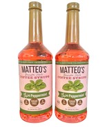 2Pack MATTEO&#39;S Coffee Syrups THIN PEPPERMINT Sugar Free 0 Calories 30 Se... - £20.42 GBP