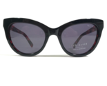 Ted Baker Sonnenbrille B659 BLK Schwarz Rot Cat Eye Rahmen mit Violett G... - $65.08