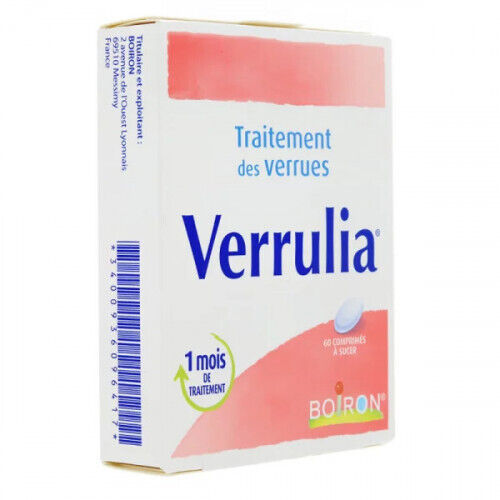 Boiron Verrulia 60 tabs for warts / verruca - Original -  EXP:2027