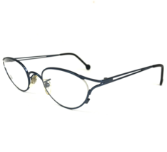 Vintage la Eyeworks Eyeglasses Frames SAVANA 417 Blue Cat Eye Semi Rim 45-20-130 - £43.66 GBP