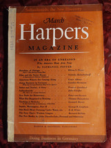 Harper&#39;s March 1939 Nathaniel Peffer John Pfeiffer Leonard Bacon Grace Adams - £6.75 GBP