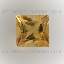 Natural Citrine Square Princess Cut 6X6mm Dandelion Color VVS Clarity Loose Gems - £9.83 GBP