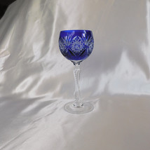 Blue Cut to Clear Wine Glass # 22649 - $31.63