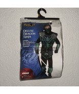 Spirit Halloween Deluxe Dragon Ninja Costume Green Kids Size Small 4-6 NIP - $17.99