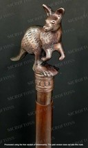 Foldable Victorian Walking Stick With Kangaroo Handle Collectible Men&#39;s ... - $19.94+