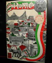 The Puzzle Factory Jigsaw Puzzle 1970 Double Sided Rome Italian Flag Sea... - $12.99