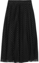 NWT J.Crew x Net-a-porter Fia in Black Ivory Polka Dot Flocked Tulle Skirt 2 - £74.90 GBP