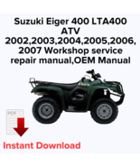 Suzuki Eiger 400 LTA400 ATV 2002,2003,2004,2005,2006,2007 Workshop servi... - $27.24 CAD