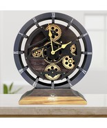 CANADA LINE DESK CLOCK ROUND (HYBRID WALL) 10 INCH VINTAGE BLACK - $79.99