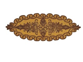 Asravik-Handcrafted Beautiful Beaded Table Runner (Dull Golden, 12 x 35 ... - $44.99