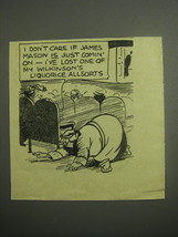 1948 Wilkinson&#39;s Liquorice Allsorts Ad - I don&#39;t care if James Mason - £14.56 GBP