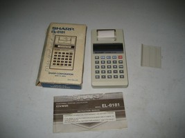 Vintage Sharp EL-8181 Print Math CALCULATOR for parts rare - £55.91 GBP