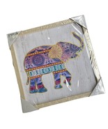 Punch Studio Boho Elephant Framed Wall Art Neutral Square Frame 12” x 12” - $313.71 MXN