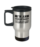 Aerospace engineer Travel Mug, I&#39;m An Aerospace engineer To Save Time Just  - £19.94 GBP