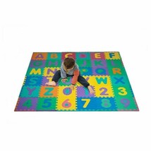96 Pc Foam Floor Alphabet & Number Puzzle Mat For Kids - 6 Feet Square - £50.47 GBP
