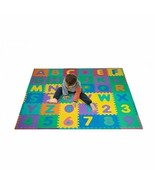 96 Pc Foam Floor Alphabet &amp; Number Puzzle Mat For Kids - 6 Feet Square - £49.53 GBP